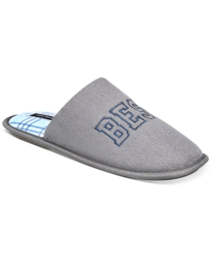 Club Room Men's Best Dad Embroidered Slip On Slippers Grey Size 8 to 9