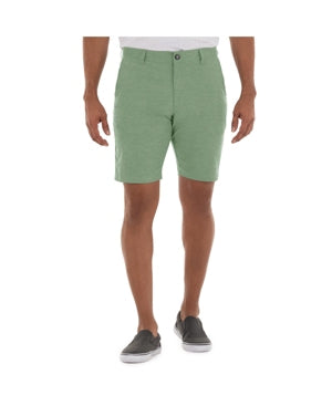 Guy Harvey Men's 9" Hybrid Performance Walking Short Granite Green 30