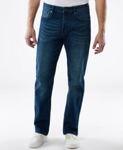 Lazer Mens Straight-Fit Stretch Hudson Jeans Blue 31 x 32