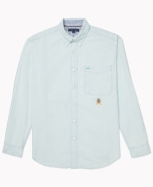 Tommy Hilfiger Men's Iconic Re-Issue Chambray Shirt Medium Magnetic Buttons