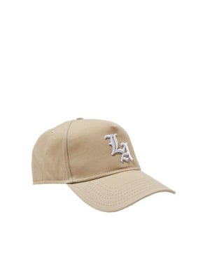 Cotton On Men's Curved Peak Snapback Hat Khaki Beige