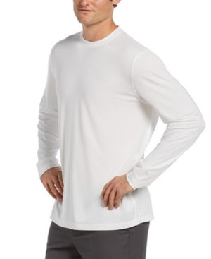 Pga Tour Men's Upf 50+ Solar Block Long Sleeve T Shirt Bright White XL