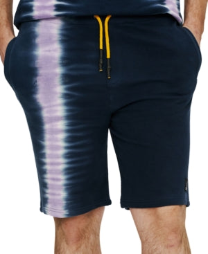 ELEVEN PARIS Men's Tie Dye Fleece Shorts African Violet Medium