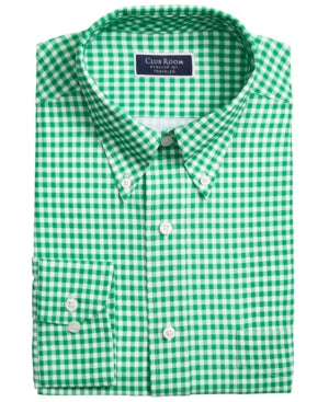 Club Room Men's Classic Fit Non Iron Button Down Shirt Green 15.5 34 35