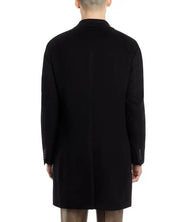 Mens Store Department Store Pure Cashmere Overcoat Top Coat 46R Black