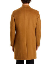 The Mens Store Regular Fit Pure Cashmere Top Coat Overcoat 42 R Vicuna Brown