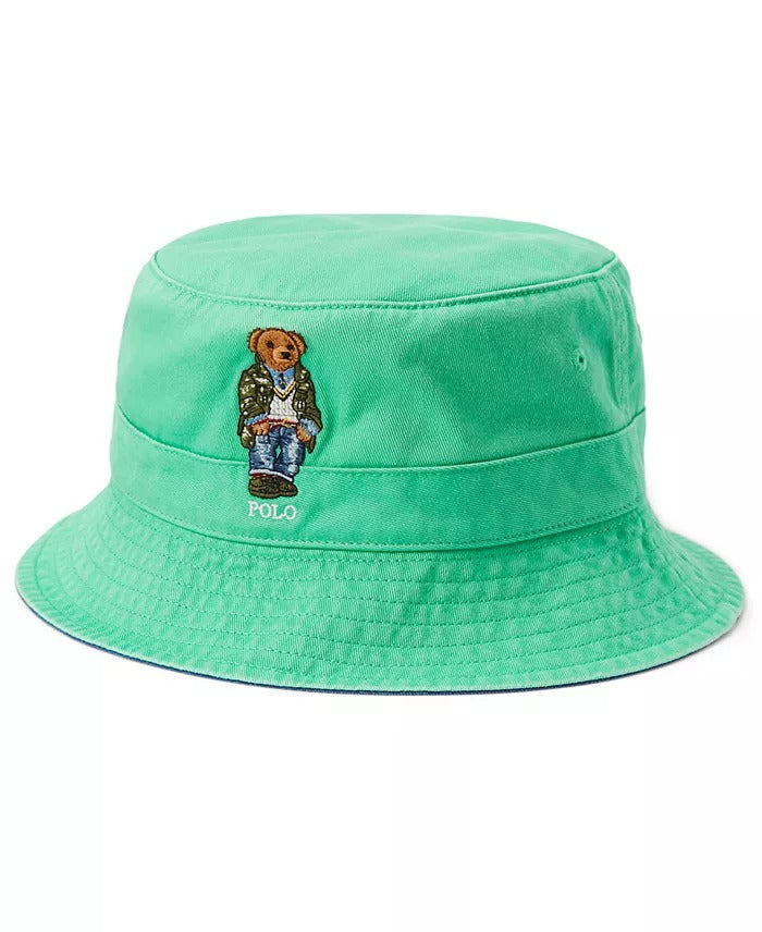 Polo Ralph Lauren Men's Polo Bear Twill Bucket Hat Small / Medium Green S / M