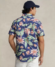 Polo Ralph Lauren Men's Classic-Fit Floral Seersucker Shirt XS Blue Hawaiian