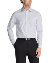 Calvin Klein Mens Regular fit Dress Shirt Large 16.5 in 32-33 Blue Purple Check