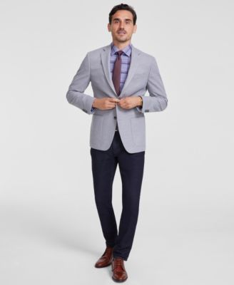 Michael Kors Mens Classic fit Sport Coat Blazer 38 S Beige Herringbone
