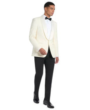 Tommy Hilfiger Mens Modern fit Wool Tuxedo Jacket Blazer 52 L White Solid