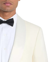 Tommy Hilfiger Mens Modern fit Wool Tuxedo Jacket Blazer 52 L White Solid