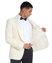 Tommy Hilfiger Mens Modern fit Wool Tuxedo Jacket Blazer 56 L White Solid