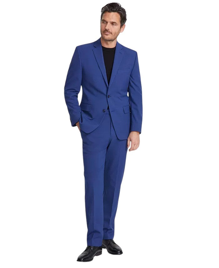 Perry Ellis Portfolio Mens Modern fit Suit Jacket Blazer 42 R Navy Blue Solid Stretch