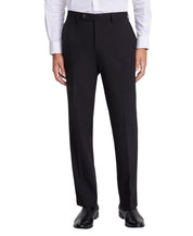 Perry Ellis Mens Modern fit 2 Piece Suit 42 R / 35 Waist Black Solid Stretch