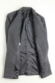 Calvin Klein Mens Slim fit Overcoat Coat 38 S Grey Solid