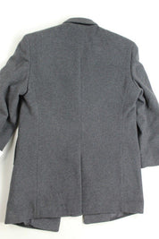 Calvin Klein Mens Slim fit Overcoat Coat 38 S Grey Solid