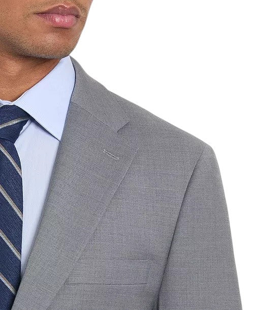 Tommy Hilfiger Mens Modern fit Suit Jacket Blazer 40 R Mid Grey Solid Stretch