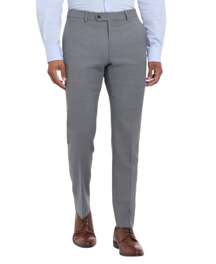 Tommy Hilfiger Mens Modern fit Dress Pants 38 / 30 Pearl Grey Solid