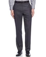 Calvin Klein Mens Slim fit Dress Pants 34 / 34 Grey Solid Stretch