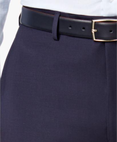 Calvin Klein Mens Slim fit Dress Pants 38 / 32 Navy Blue Solid Stretch