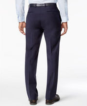 Calvin Klein Mens Slim fit  Wool Dress Pants 38 / 34 Navy  Blue Solid