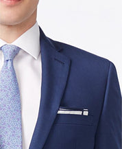 Calvin Klein Mens Slim fit Suit Jacket Blazer 46 L Blue Solid