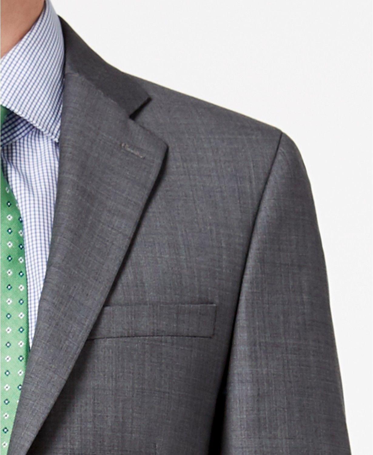 Calvin Klein Mens Slim fit Suit Jacket Blazer 48 R Grey