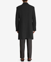 Lauren Ralph Lauren Mens Classic fit Overcoat Coat 42 R Black Solid