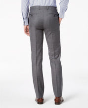 Calvin Klein Mens Slim fit Dress Pants 33 / 32 Grey Solid Stretch