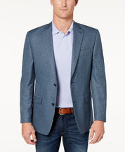 Michael Kors Men's Blue Check Blazer Size 40S