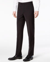 Calvin Klein Mens Slim fit Dress Pants 33 / 30 Black Solid Stretch
