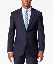 Calvin Klein Mens Slim fit Wool Suit Jacket Blazer 44 L Navy Blue Solid