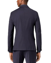 Calvin Klein Mens Skinny fit Suit Jacket Blazer 38 R Navy Blue Solid Stretch