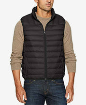 Hawke Co. Mens Packable Puffer Vest Black Medium