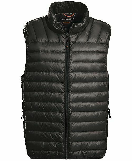 Hawke Co. Mens Packable Down Puffer Vest Black XL