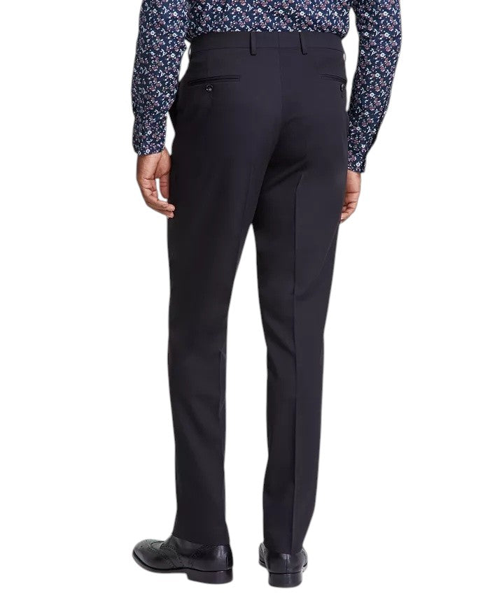 Tayion Mens Classic fit Dress Pants 32 / 30 Black Solid Stretch