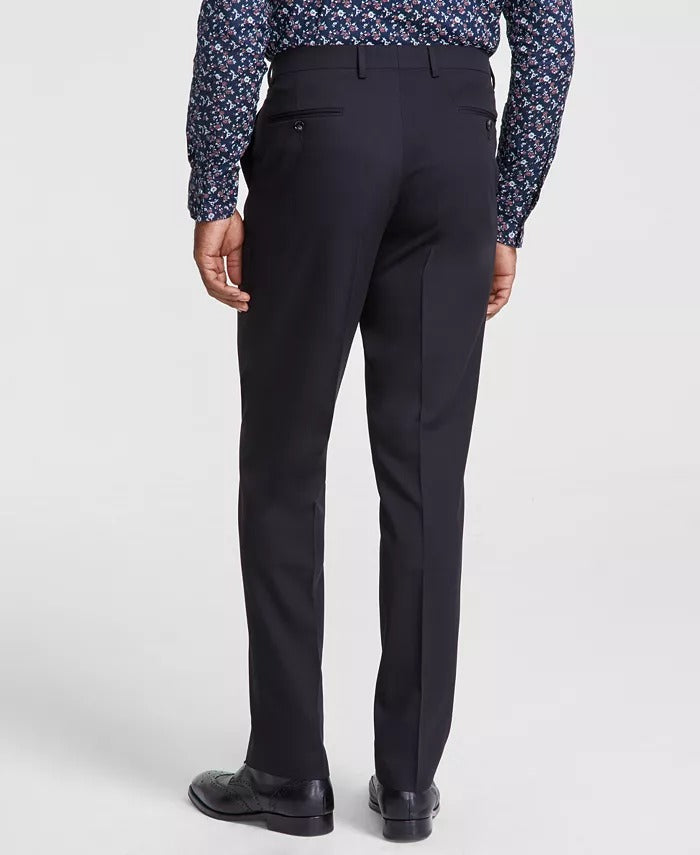 Tayion Collection Men's Classic-Fit Solid Suit Dress Pants 36 x 29 Black