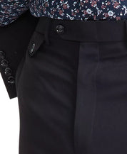 Tayion Mens Classic fit Dress Pants 34 / 30 Black Solid Stretch
