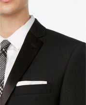 Calvin Klein Men's Slim-Fit Infinite Stretch Black Tuxedo Jacket 38L Black