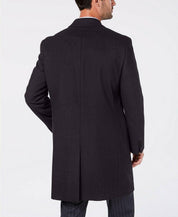 Nautica Mens Classic fit Overcoat Coat 40 S Grey Solid