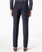 Calvin Klein Mens Skinny fit Dress Pants 34 / 30 Blue Solid Stretch