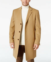 Lauren Ralph Lauren Mens Classic fit Overcoat Coat 36 L Beige Solid