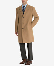 Lauren Ralph Lauren Mens Regular fit Overcoat Coat 36 R Beige Solid