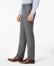 Calvin Klein Mens Slim fit Dress Pants 34 / 34 Charcoal Grey Solid Stretch