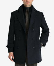 Lauren Ralph Lauren Mens Classic fit Double Breasted Overcoat Coat 40 R Blue