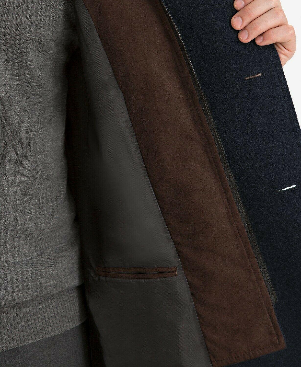 Lauren Ralph Lauren Mens Classic fit Double Breasted Overcoat Coat 40 R Blue
