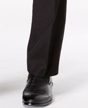 Marc New York Mens Modern fit Two Piece Suit 48 R / 42 Waist Black Solid Stretch