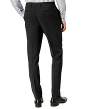 Calvin Klein Mens Skinny fit Dress Pants 38 / 32 Black Solid Wool