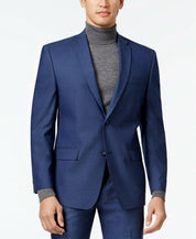 Andrew Marc Mens Slim fit 2 Piece Suit 38 R / 31 Waist Blue Solid